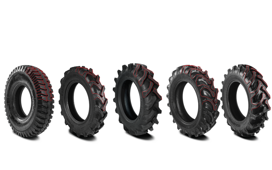 Agriculture tyre close up
