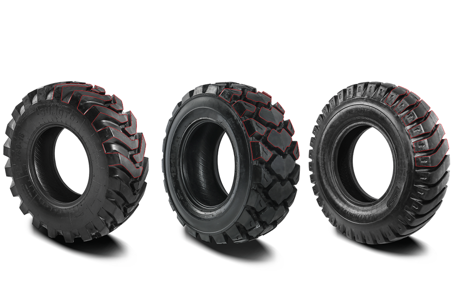 Industrial tyre close up